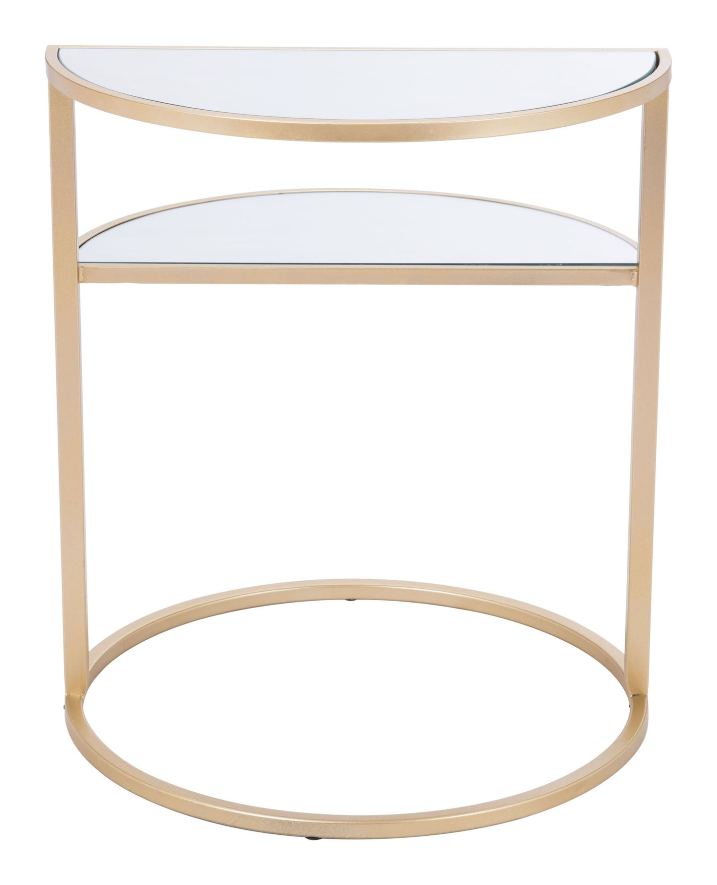 Gold Mirror Side Table