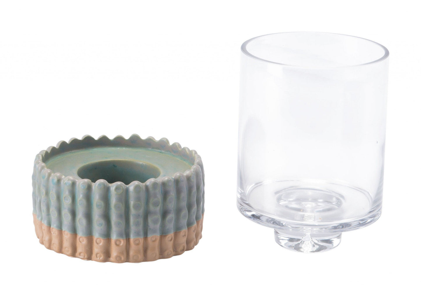 Ourea Ceramic Green Candle Holder