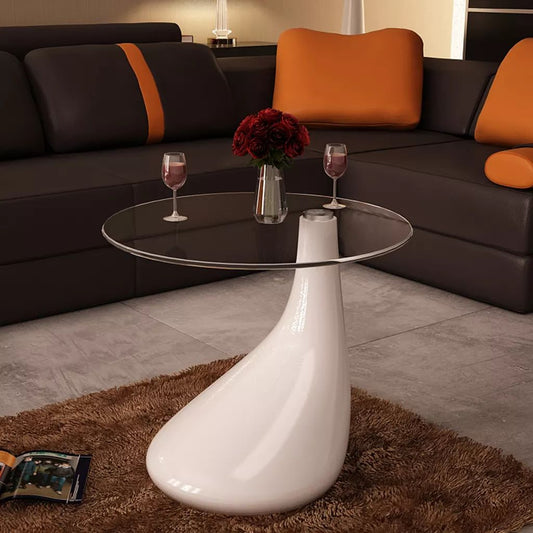 Coffee Table with Round Glass