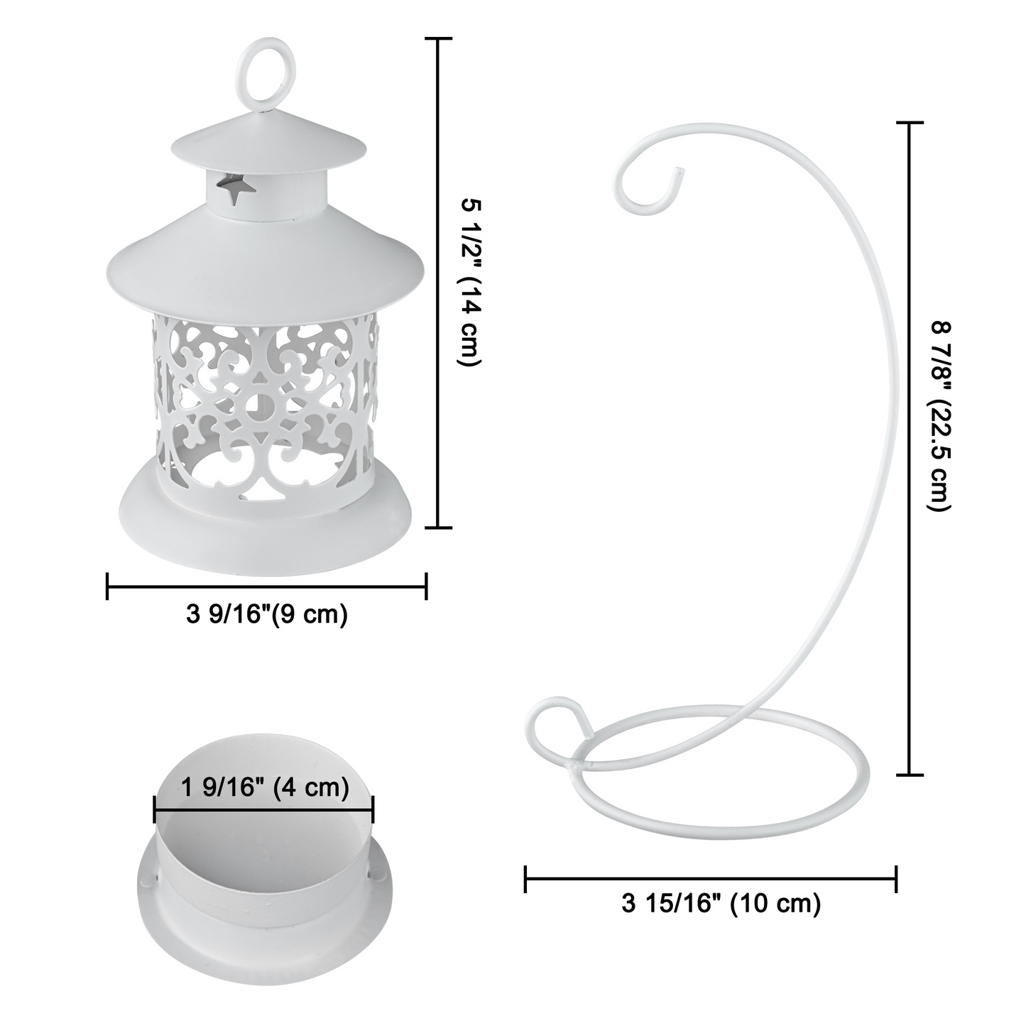 White Milo Candle holder for Home Decoration