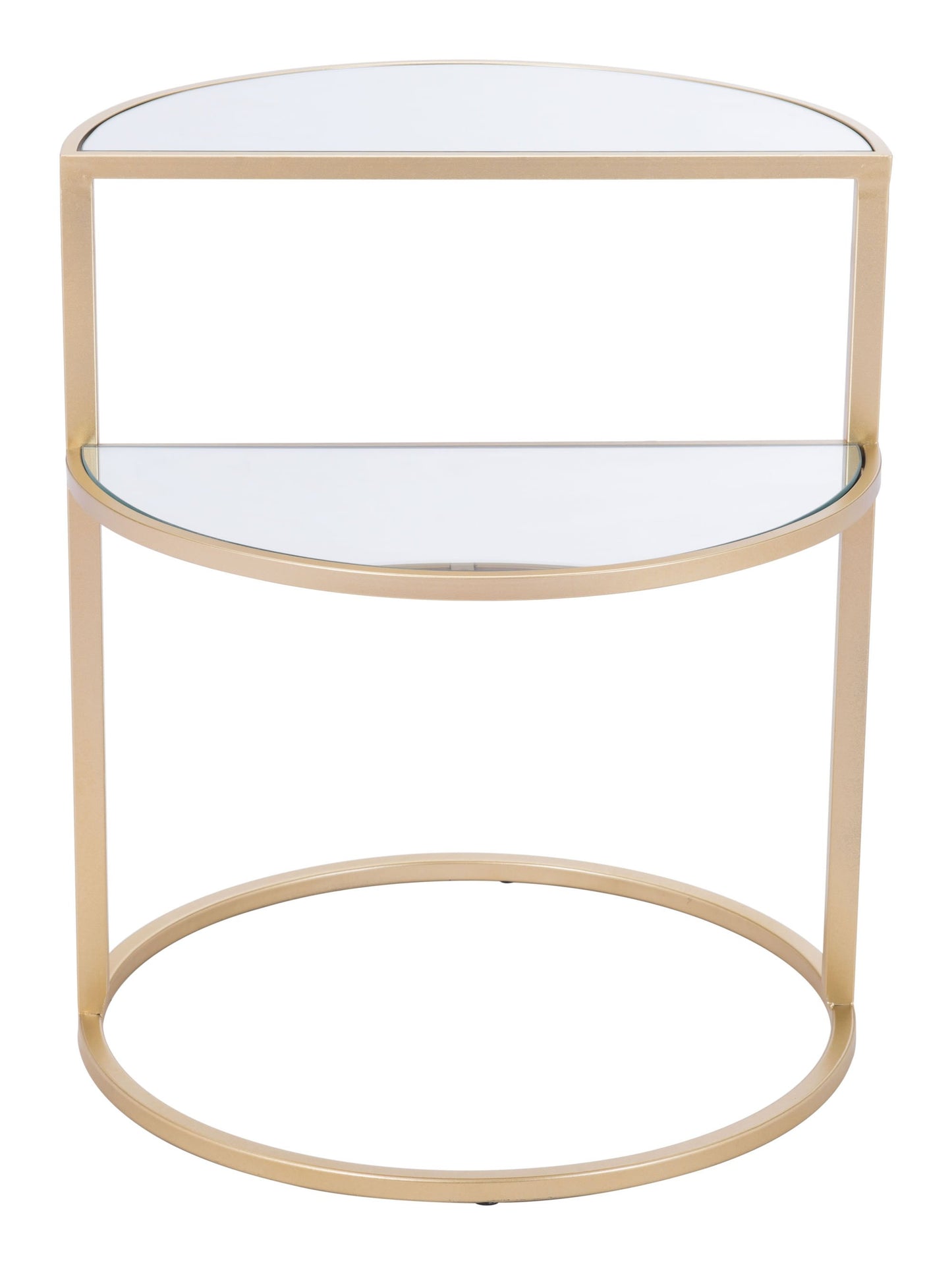 Gold Mirror Side Table
