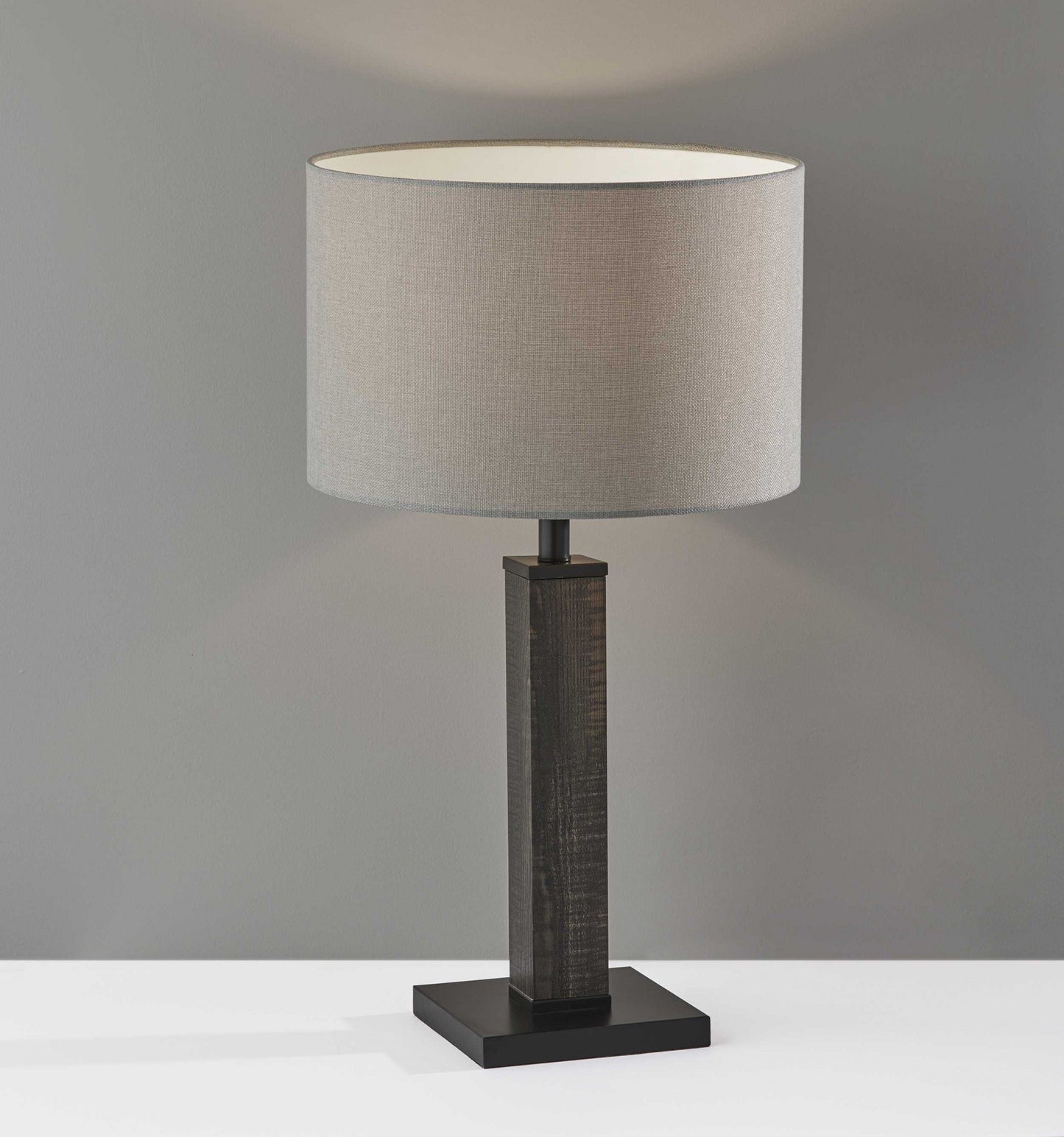 Trinity Black Wooden Base Table Lamp