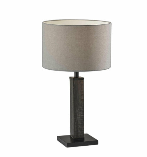 Trinity Black Wooden Base Table Lamp