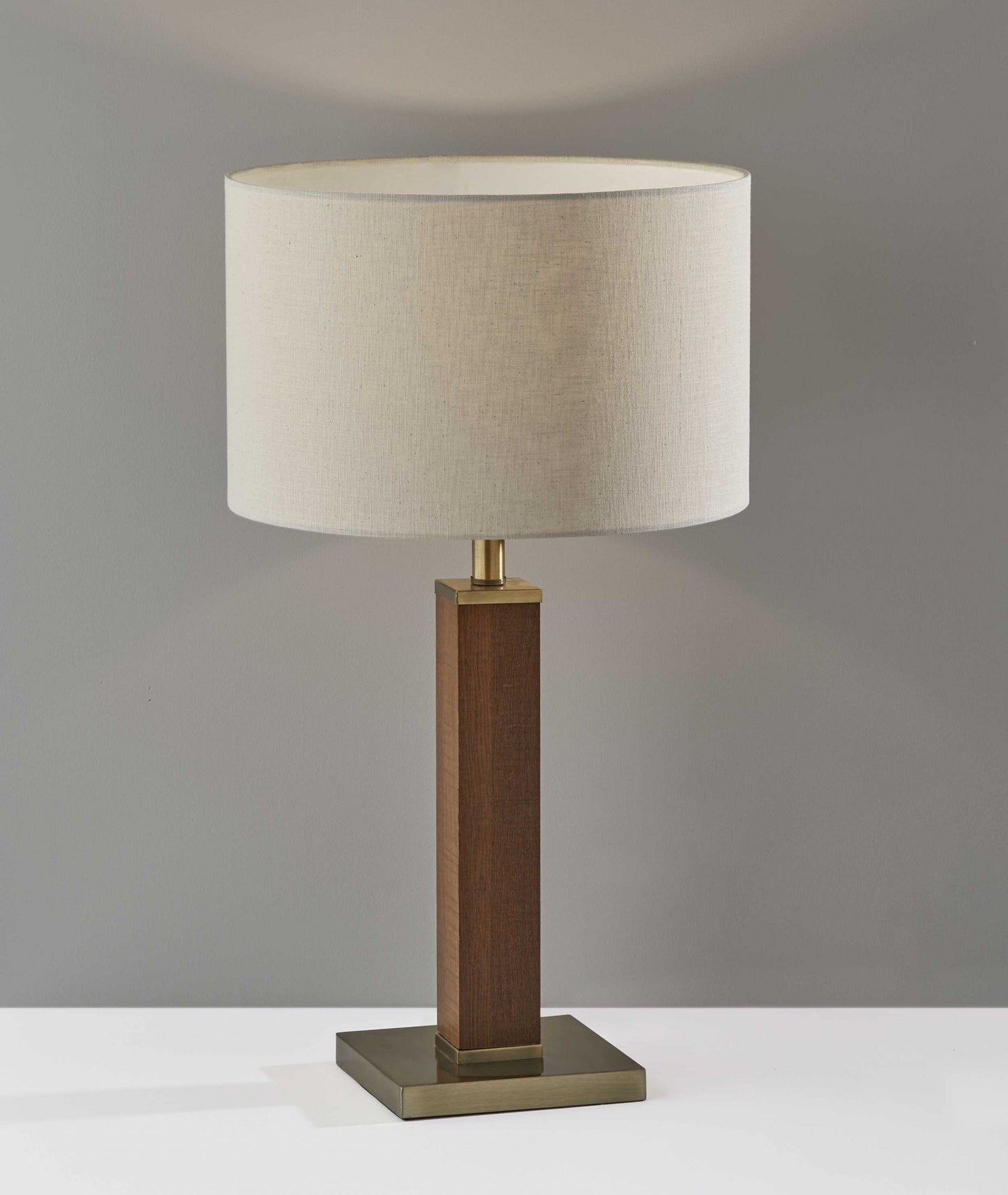 Trinity Black Wooden Base Table Lamp