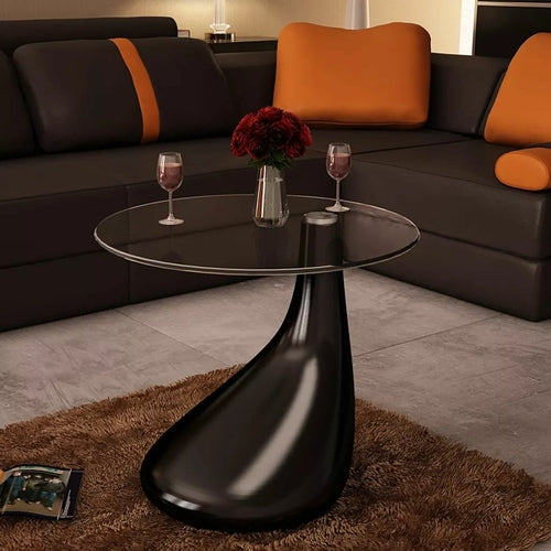 Coffee Table with Round Glass