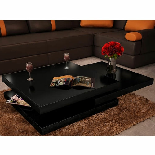 Coffee Table 3 Tiers High Gloss White