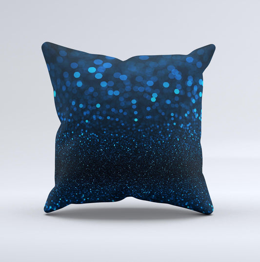 Blue Sparkle Throw Pillow