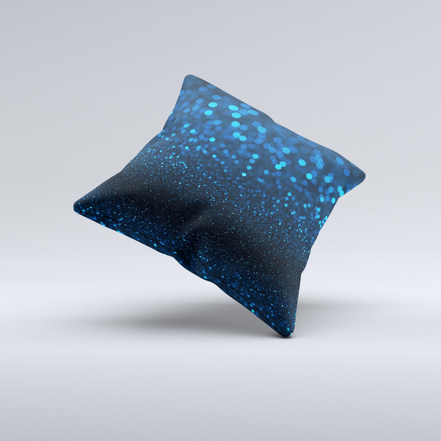 Blue Sparkle Throw Pillow