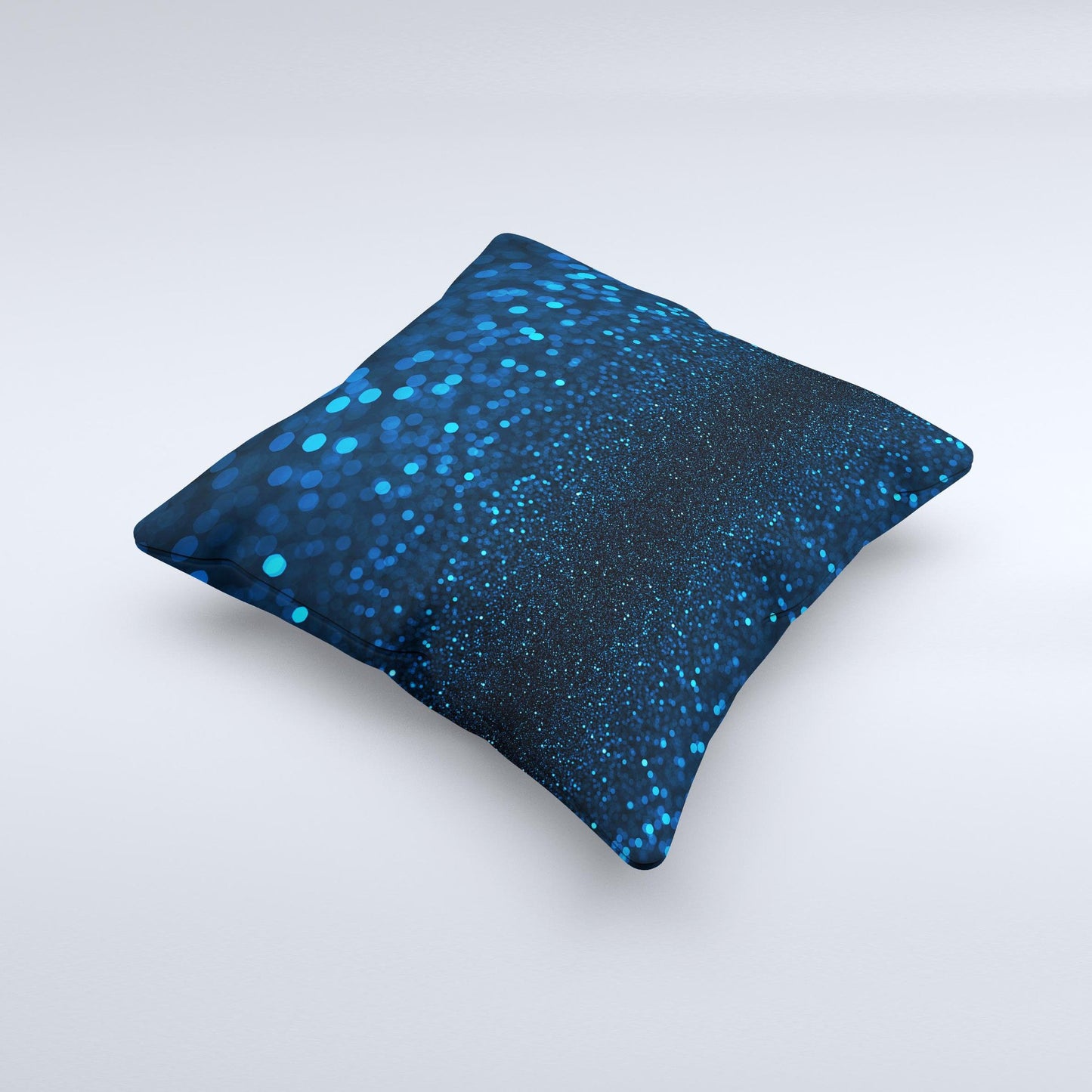 Blue Sparkle Throw Pillow