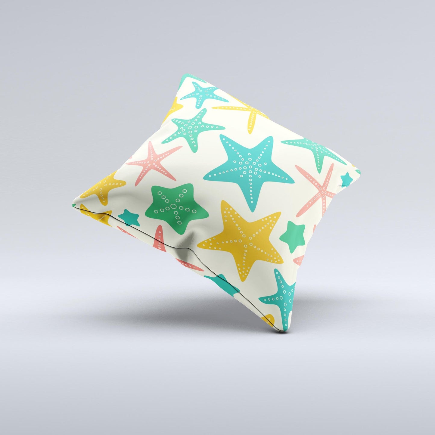 StarFish Colorful Vector Throw Pillow